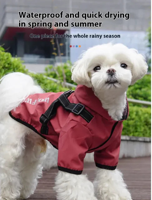 The Doggy Raincoat Poncho Style - NEW!